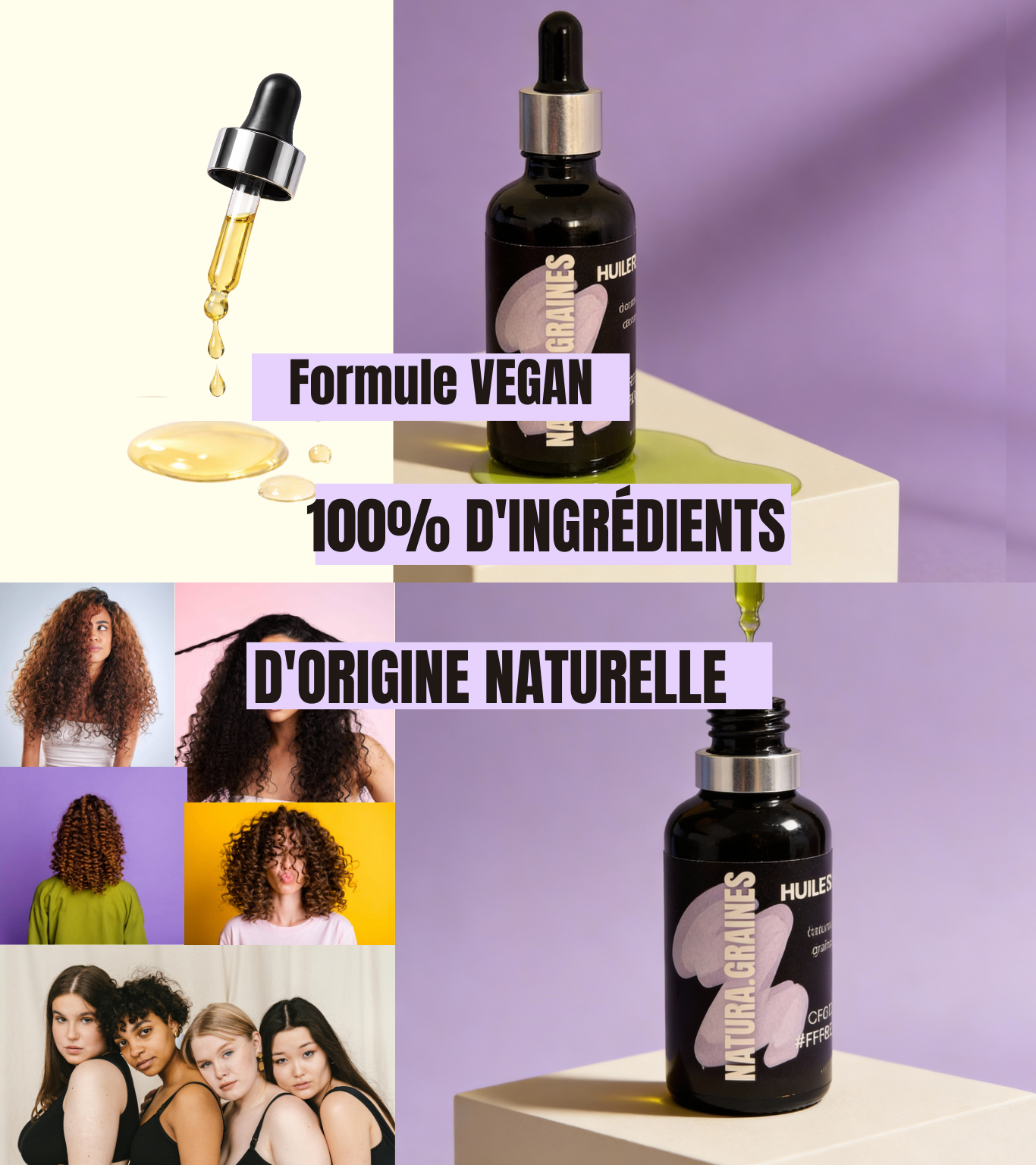 Huile capillaire fluide réparatrice 